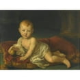 thumbnail image 2 of Vicente López Portaña 14x11 Gold Ornate Wood Frame and Double Matted Museum Art Print Titled - Portrait Of&nbsp;Isabel De Borbon, Infanta of Spain (1821-1897)&nbsp;When a Baby, 2 of 4