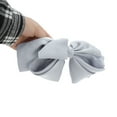 thumbnail image 5 of Unique Bargains 1 Pc Large Bow Ribbon French Barrette Hair Clips Hairdo Clip Gray, 5 of 5