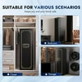 thumbnail image 3 of Kaer 10-12 Gun Safe For Rifles And Pistols Biometric Gun Cabinet For Rifles And Shotguns Fingerprint Rifle Safes For Home Clearance Gun Safe Long Gun Locker With Removable Shelf Gun Rack Unassembled, 3 of 7