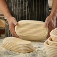 thumbnail image 2 of Round+oval Bread Proofing Basket Sourdough Proving Banneton Beginner Baking CUT, 2 of 4