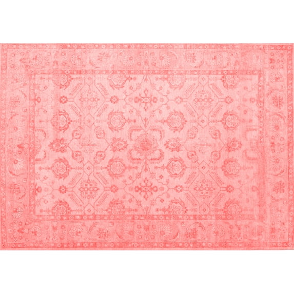 Ahgly Company Indoor Rectangle Oriental Red Traditional Area Rugs, 4' x 6'