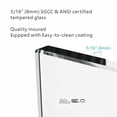 thumbnail image 5 of Leumius 56-60"W x 76"H Sliding Shower Door, 8mm Frameless Glass Shower Door with Matte Black Hardware, Towel Bar and Handle,Drop Shipping available, 5 of 8