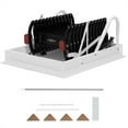 thumbnail image 4 of Mad Hornets High Quality 12 Steps Folding Retractable Ladder, 9.84 ft, Alloy Steel Black, 4 of 13