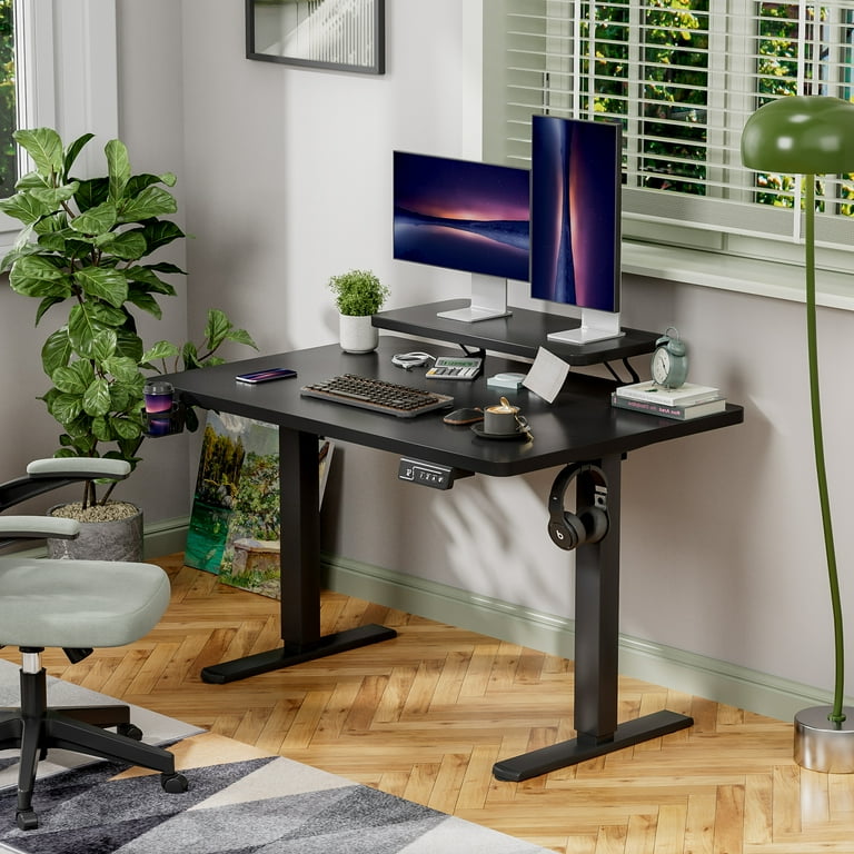 Black computer desk the range discount