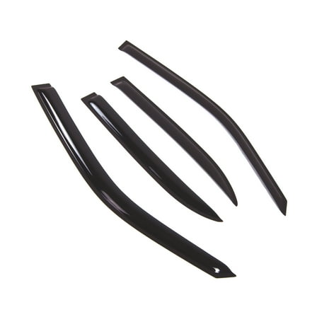 Tuningpros WD2-695 Outside Mount Window Visor Deflector Rain Guard Dark Smoke 4 Pcs Set For 1990-1996 Infiniti Q45