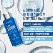 PURE 100% Hyaluronic Acid Serum Anti Aging Intense Serum for Face Anti-Aging, Moisturizing, Antioxidant & Wrinkle Treatment