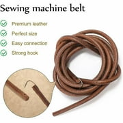 2pcs Leather Belt with Hook for Domestic Vintage Sewing Machine Treadle Belt Parts