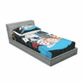 thumbnail image 3 of Ambesonne Cartoon Fitted Sheet & Pillow Sham Set, Wonderland Tale, Full, Multicolor, 3 of 3