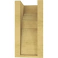 thumbnail image 4 of 5"W x 5"D x 10"H Wide Monterey Rough Cedar Woodgrain TimberThane Corbel, Primed Tan, 4 of 6