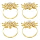 thumbnail image 5 of GOOHOCHY Juego de 4 sujetadores de servilletas navideños, anillos para servilletas, decoración para servilletas (dorado), 5 of 7