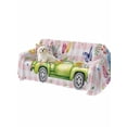 thumbnail image 2 of Watercolor Floral Truck Couch Cover, Spring Garden Butterflies Pink Plaid Sofa Cover Blanket for 3 Cushion Couch, Sectional Sofa Slipcover Furniture Protector for Living Room Bedroom 71''x134'', 2 of 9