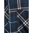 thumbnail image 3 of Terra & Sky Women's Plus Size Plaid Pocket Button Down Shirt, 3 of 6