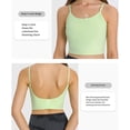 thumbnail image 3 of Greeniant Camiseta sin mangas Sujetador deportivo Chaleco de fitness Lavable Accesorios de gimnasio Ropa para correr Comodidad Sexy Halter Tops Equipo de Uniforme atlético Gris ocho Greeniant OD029032-04, 3 of 6