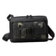 thumbnail image 3 of Bolso de pecho para hombre con cierre de cremallera, moderno bolso bandolera tipo bandolera para el día a día. Negro y verde, 3 of 9