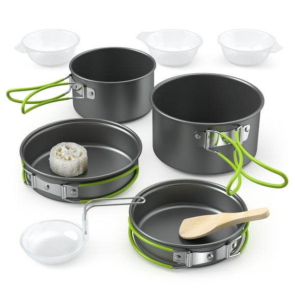 Outdoor Cooking Set,Outdoor Tableware Cookware Set Outdoor Stove Cookware 2-3 People Portable Set Portable Outdoor Tableware Mess Kit Outdoor Cookware Mess Kit Yubz
