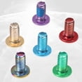 thumbnail image 2 of SHISUYAN 12 Pcs Vis de Plaquette de Frein en Acier Titane Rouges pour Vélos Électriques, VTT, Route et BMX Installation Facile, 2 of 8