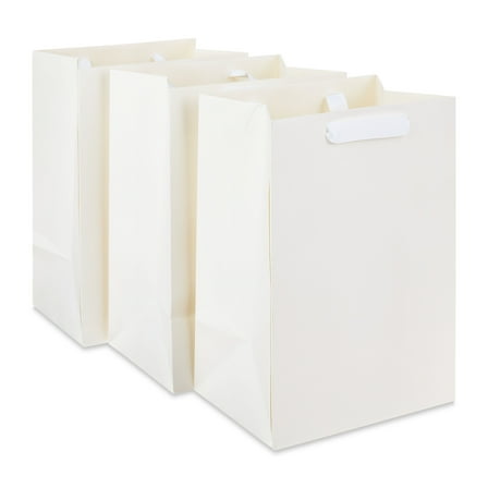 Large White Gift Bags, 7" x 10", 3 Count, by Way To Celebrate