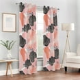 thumbnail image 6 of Blackout Curtains Window Curtain for Bedroom Living Room 1 Panel 82"x42" Trendy Hand Drawn Shells, 6 of 8