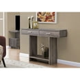 thumbnail image 2 of ACCENT TABLE - 48"L / DARK TAUPE WITH DRAWERS, 2 of 4