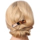 thumbnail image 3 of Pinza de pelo de tortuga de las mujeres, celuloide pequeño rectangular clip de pelo automático, adecuado para el cabello fino, 3 unids/set, 3 of 5