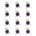 thumbnail image 1 of Boutonniere de flores para boda, para hombre, para novio, para boda, fiesta, graduación Púrpura 12cmx9cm, 1 of 9