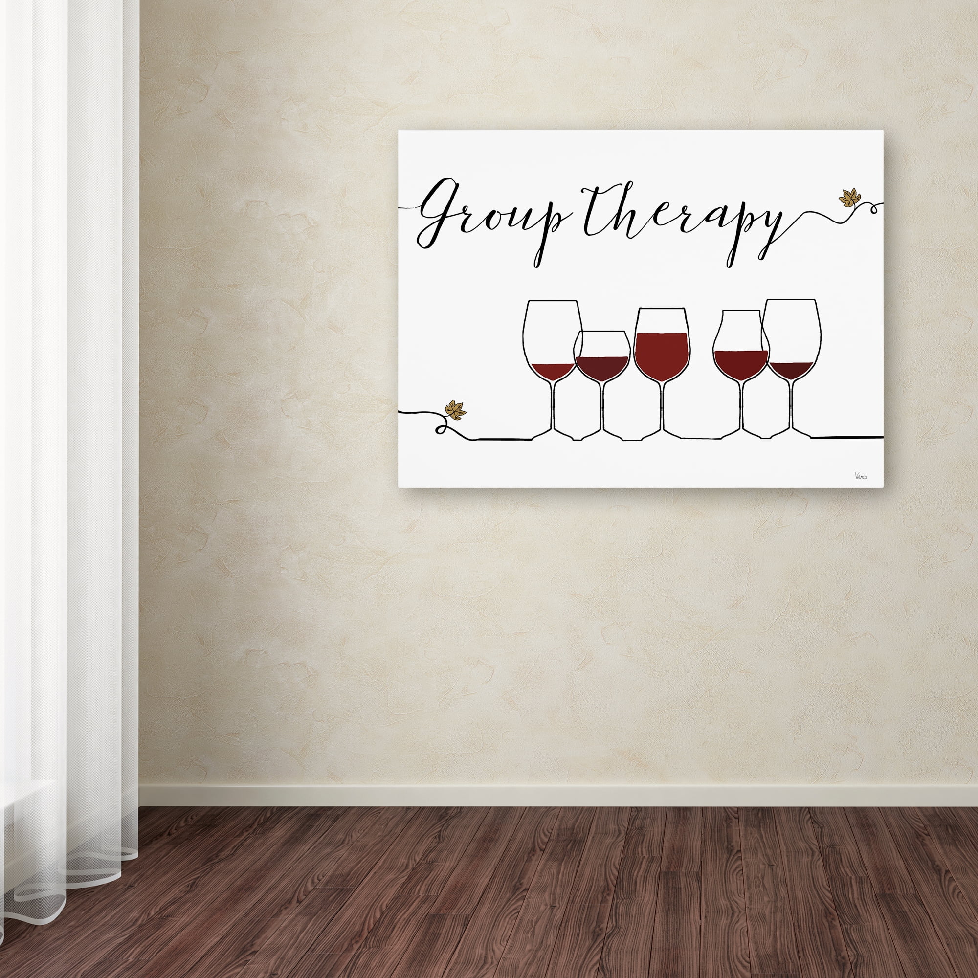 Trademark Fine Art 'Underlined Wine IX' Canvas Art by Veronique Charron