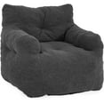 thumbnail image 4 of Recaceik Lazy Sofa,Giant Beanbag Chair with Filler, Huge Fluffy Faux Fur Bean Bag, Ultra Soft Bean Bag Chair for Adults with Memory Foam,Black, 4 of 9