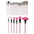 thumbnail image 2 of Professional Makeup Brush Set (12, 24, or 32 Piece)- Includes Foundation Eyeshadow Eyeliner Eyebrow Concealer Lip Brushes by Everyday Home- Pink, 2 of 4