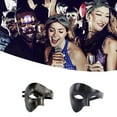 thumbnail image 3 of Wisewang Wide Application Half Face Mask For Various Occasions Half Face Masquerade Masks Made With Plastic Black silver dot 1Set, 3 of 6