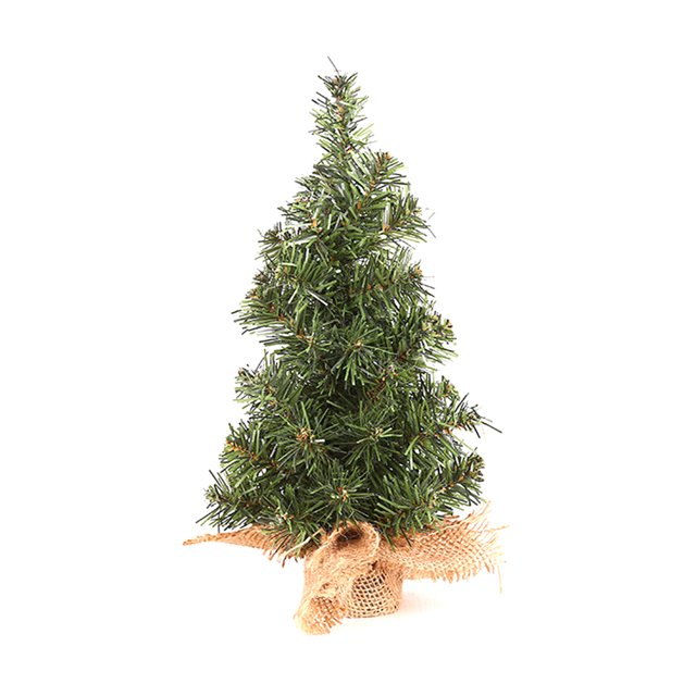 Navidad 20 Cm Verde Mini Navidad Con Fondo Lino Mesa Ventana Del Comercial Navidad (20 Cm)