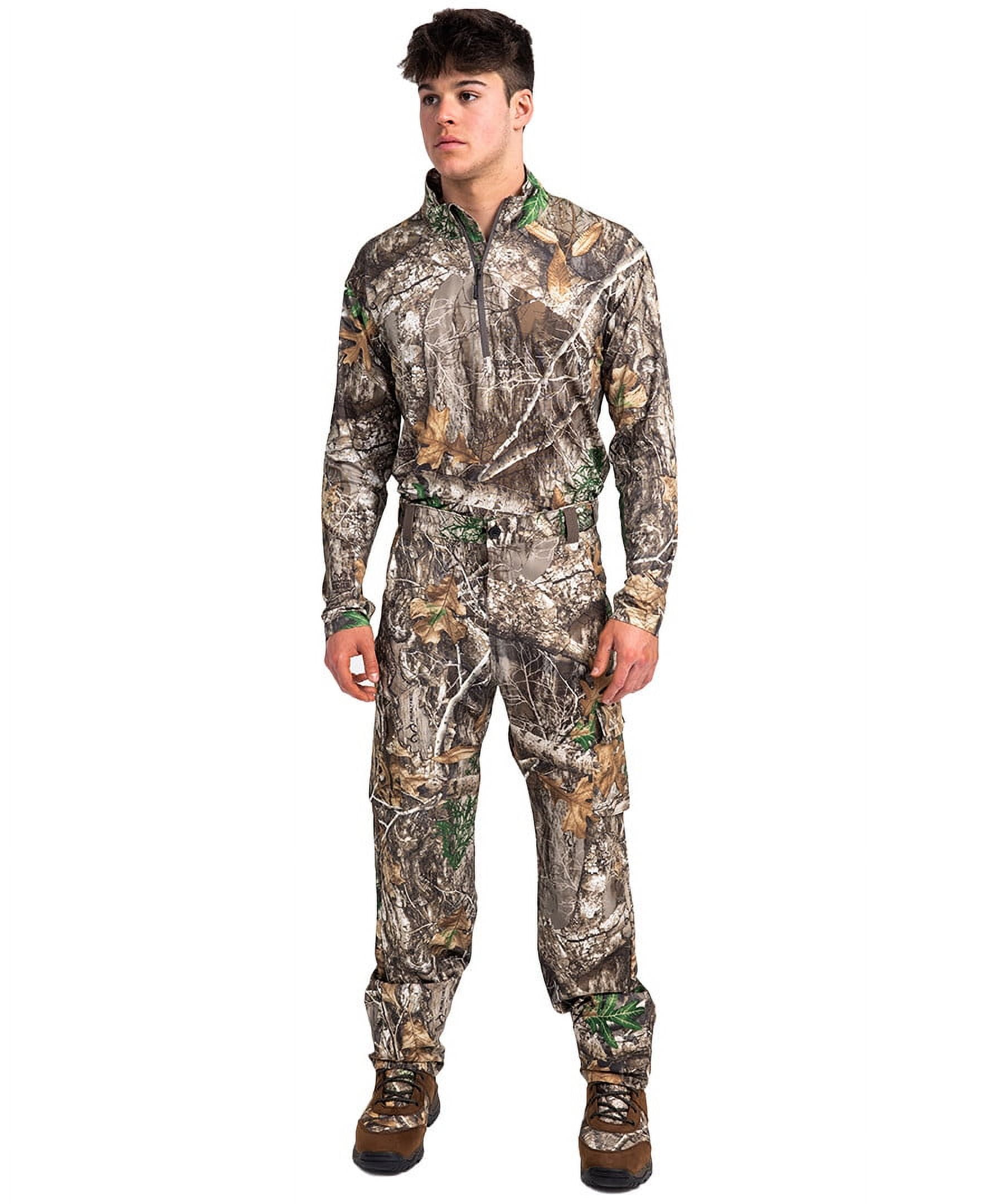 Realtree Men's All-Season Hunting Cargo Pants – EDGE Camo, Stretch Fabric, 6 Pockets, Sizes S–5XL