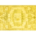 thumbnail image 1 of Ahgly Company Machine Washable Indoor Rectangle Persian Yellow Traditional Area Rugs, 2' x 5', 1 of 4