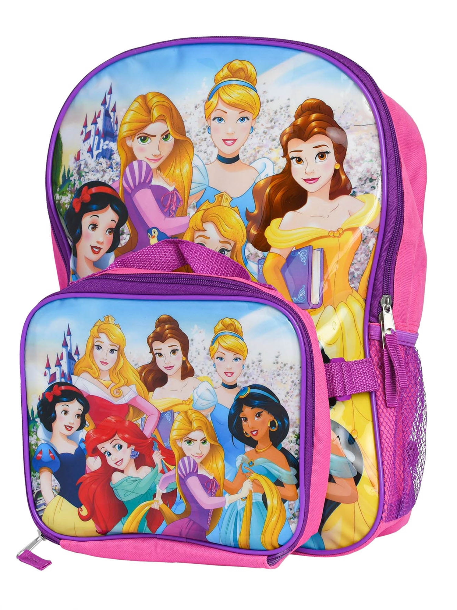 Disney Girl's Princess Moana 16 Backpack W/ Detachable Lunch Box 