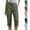 Navy, variant on Women's Casual Pants for Everyday A-Line Fit Cropped Trousers With Pockets And Buttons Comfortable Spring Summer Fall