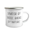 thumbnail image 2 of Special Senator 12oz Camper Mug, SENATOR BY CHOICE, BADASS BY NATURE, Gifts For Coworkers, Present From Friends, For Senator, Political gifts, Senator memorabilia, Senator campaign gifts, Senator, 2 of 2