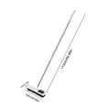 thumbnail image 2 of Cepillo para pisos, mango largo, cepillo para bañera de 1 raspado, cepillo para azulejos, baño/cocina, uso intensivo, fácil de limpiar, acero inoxidable, limpieza de paredes de patio Akmoler, 2 of 7