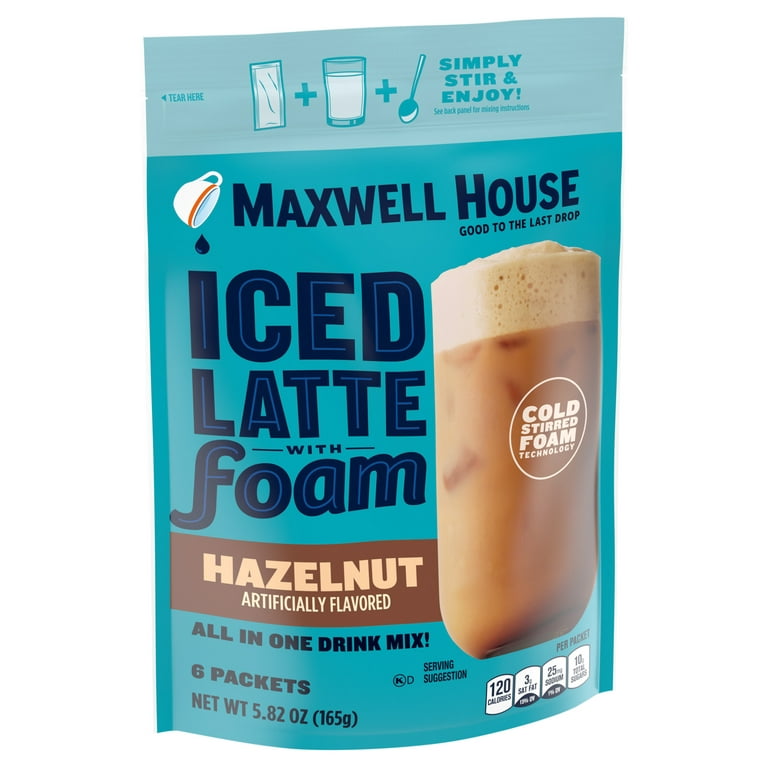 Coffee Time! Sugar-Free Hazelnut Iced Coffee with Hazelnut Cold Foam