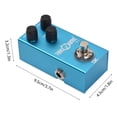 thumbnail image 3 of DK Metal-Cased Guitar Delay Pedal with 6.35mm Input/Output, Adjustable Delay Time & Feedback, Blue LED Indicator, 9V DC Powered, 3 of 6