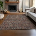 thumbnail image 6 of Addison Rugs Mayfield Washable Transitional Bohemian Red Rectangle Rug, 5' x 7'6", 6 of 6