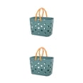 thumbnail image 2 of Cesto de ropa sucia Advancent Organizador Hogar Azul 2Conjunto, 2 of 6
