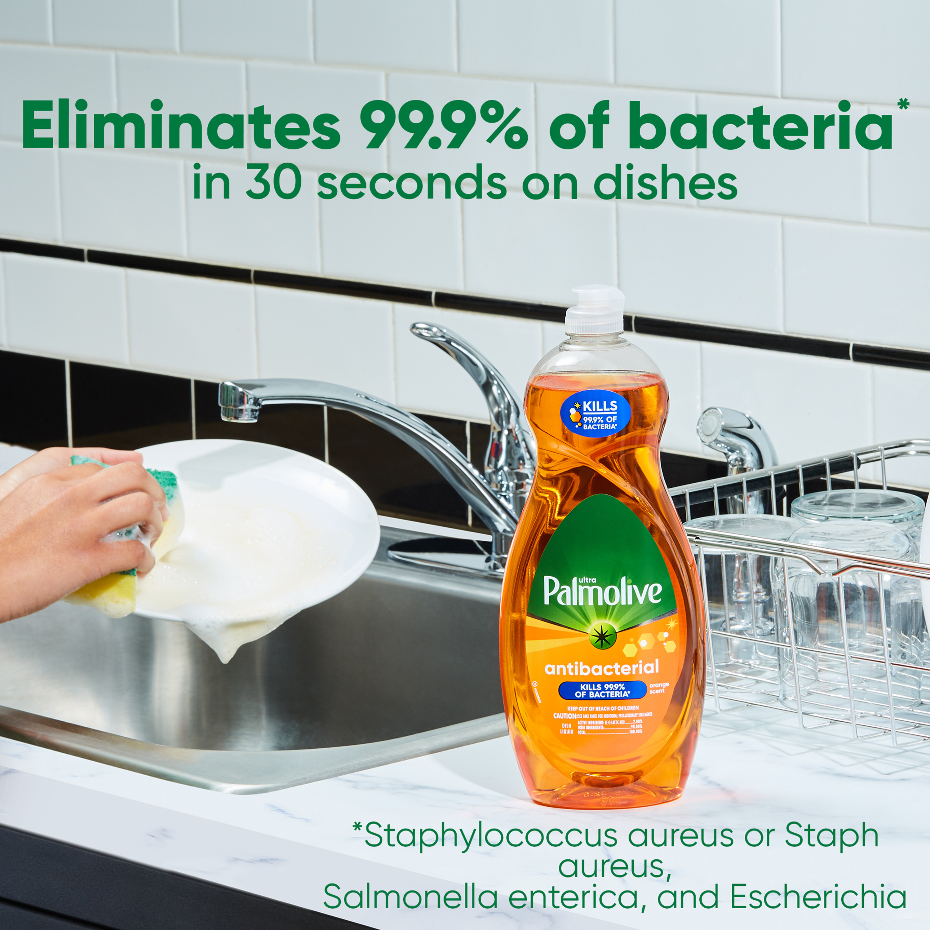 Palmolive Antibacterial Liquid Dish Soap, Orange Scent, 32.5 Fluid Ounce - image 5 of 9