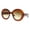 Brown (Brown), variant on Womens Oversized Round Sunglasses Vintage Style Shades UV 400 Black, Black