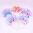 thumbnail image 1 of Kids Mermaid Headband Baby Shower Birthday Girl Headwear Party Hair Hoop Hairbands Children Hair Accessories Party Decor3 He Qiyong unisex, 1 of 1