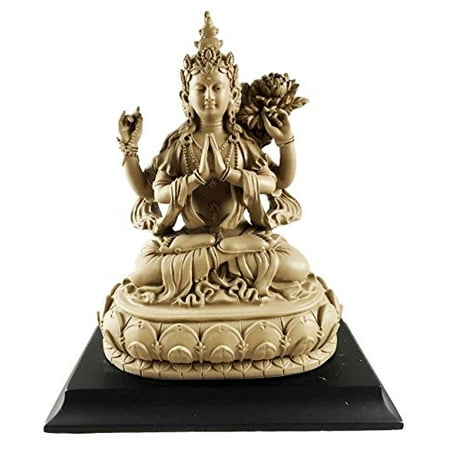 Seated Kuan Yin Statue - Avalokiteshvara Bodhisattva Compassion Of Buddhas Kuan Yin Buddhism Figurine