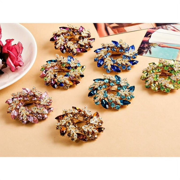 Flower Brooches Pin for Women Brides Created Brooch Brooch Pin Exquisite  Flower Shape Fabric Wedding Prom Corsage for Engagement