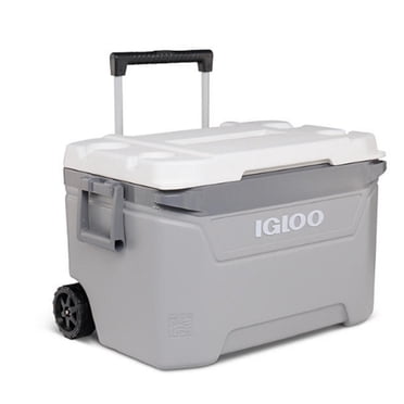 Igloo 75-Quart Rugged Performance Cooler with Wheels, Gray and White ...