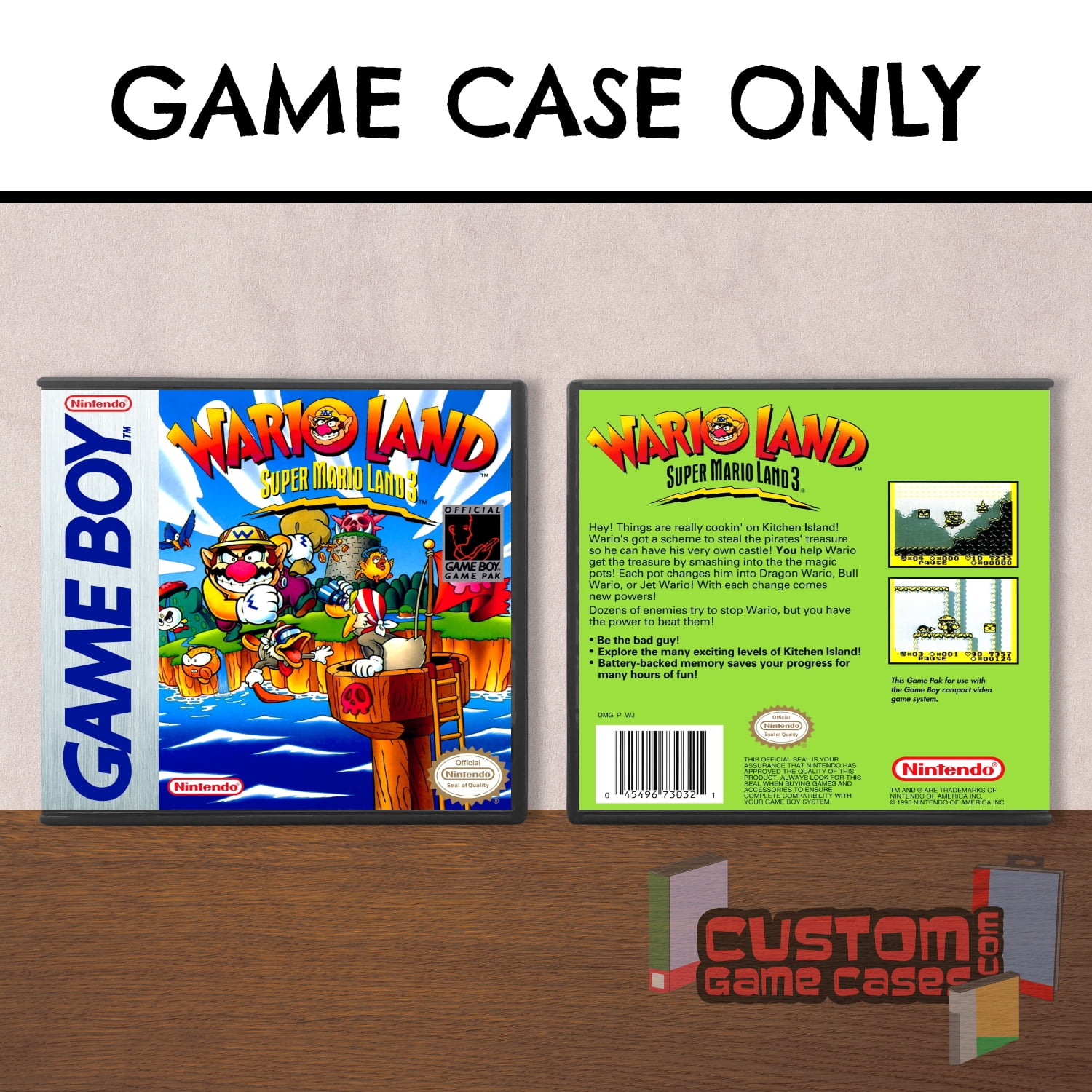 Wario Land Super Mario™ Land 3 (GB) Game Boy Game Case with Cover