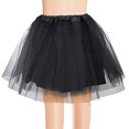 thumbnail image 5 of Solid Color Mesh Belt With Inner Fabric 4 Adult TUTU Half Body Skirt Dance Performance Tutu Skirt, 5 of 6