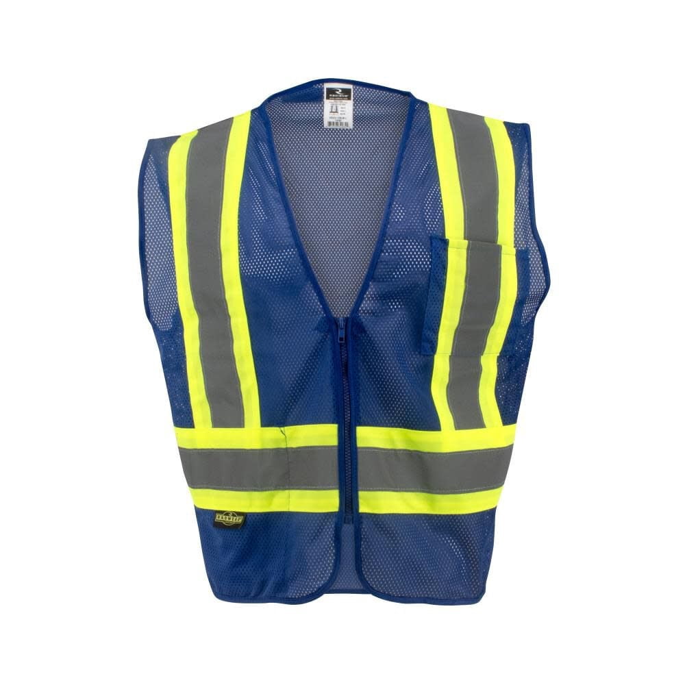 Radians Sv22-1 Economy Type O Class 1 Two Tone Safety Vest, Blue, 5X-Large