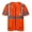 Orange Short Mesh, variant on A-SAFETY 21 colors High Visibility Reflective Work Safety Vest（XS-8XL)